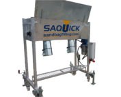 Sandsackfüllmaschine SAQUICK TITAN 1200 mit zwei Abfüllstutzen