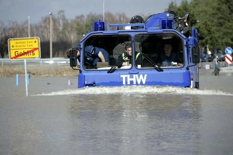 Katastrophenschutz: das THW beim Hochwasser-Einsatz
