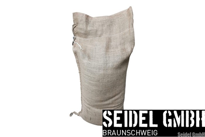 Notfall-Set Sandsäcke Jute 30×60 cm Einzelsack zu 2/3 gefüllt