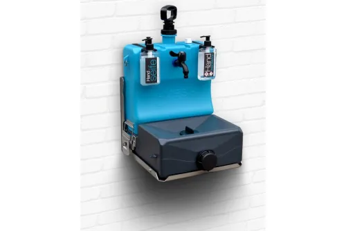 Mobiles Waschbecken für Hygiene-Lösungen bei Einsätzen von Rettungs- und Hilfskräften u. v. m.